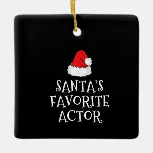 Santas Favoriete kerstactrice Actress Keramisch Ornament (Voorkant)