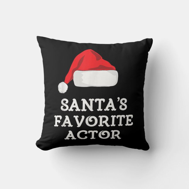 Santas Favoriete kerstactrice Actress Kussen (Voorkant)