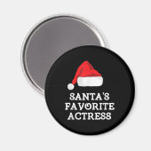 Santas Favoriete kerstactrice Actress Magneet (Voorkant / Achterkant)