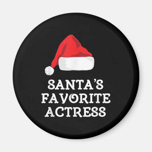 Santas Favoriete kerstactrice Actress Magneet (Voorkant)