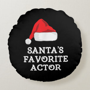 Santas Favoriete kerstactrice Actress Rond Kussen