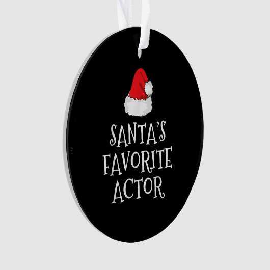 Santas Favoriete kerstactrice Ornament (voorkant)