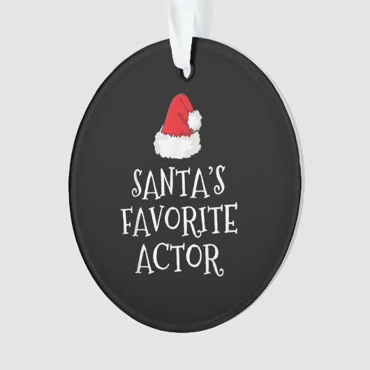 Santas Favoriete kerstactrice Ornament (voorkant)