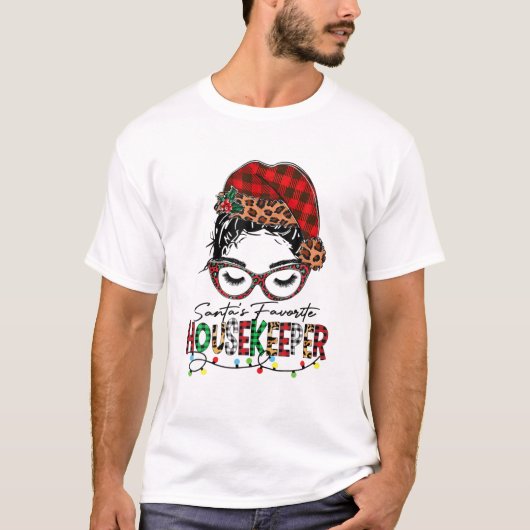 Santa's favoriete kerstbiefstuk voor de kerstman t-shirt (Voorkant)