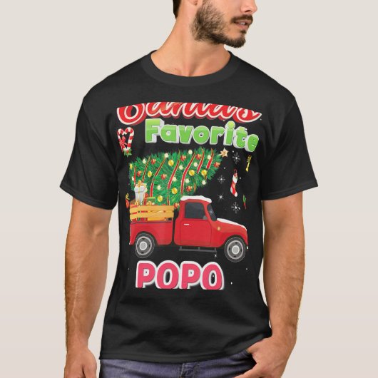 Santa's favoriete kerstboompopje t-shirt (Voorkant)