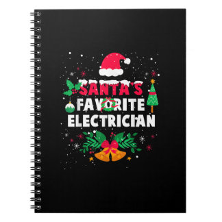 Santas Favoriete kerstcadeaus voor elektricien Notitieboek