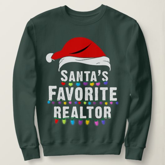 Santa's favoriete kerstfeestbejaarde kerst trui (Design voorkant)