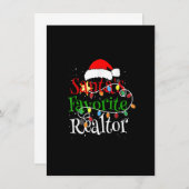 Santa's favoriete kerstkerstkerstkerstkerstkerstke kaart (Voorkant / Achterkant)