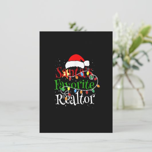 Santa's favoriete kerstkerstkerstkerstkerstkerstke kaart (Staand voorkant)