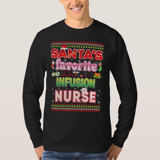Santa's favoriete kerstkerstkerstkerstkerstman Ha  T-shirt (Voorkant)