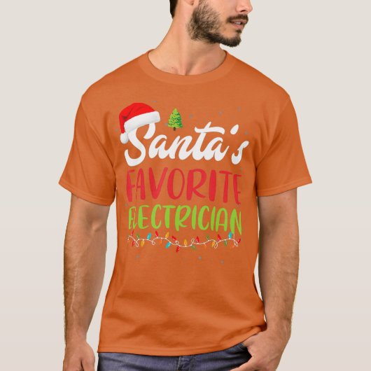 Santas Favoriete kerstkerstkerstkerstkerstman T-shirt (Voorkant)