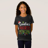Santas Favoriete kerstman Pajama Santa H T-shirt (Voorkant volledig)