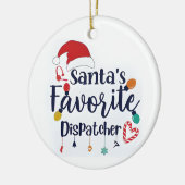 Santas-favoriete kerstversiering keramisch ornament (Links)