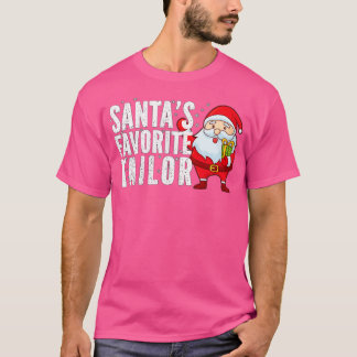 Santas favoriete kleermaker, grappige kerst t-shirt