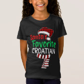Santa's favoriete Kroatische kerstkerstkerstkerstk T-shirt (Voorkant)