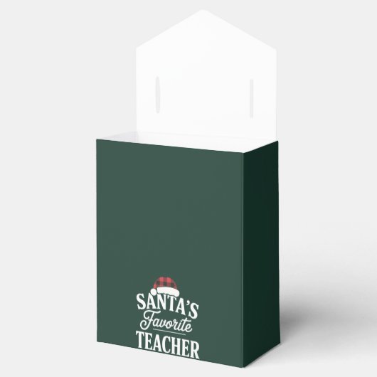 Santa's Favoriete Leraar Kerst Leerlingen Bedankdoosjes (Geopend)