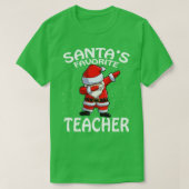 Santas Favoriete leraar kerst T-shirt (Design voorkant)