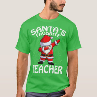 Santas Favoriete leraar kerst T-shirt
