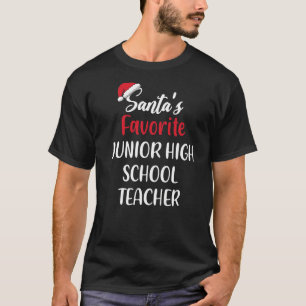 Santas Favoriete leraar middelbare school Christus T-shirt