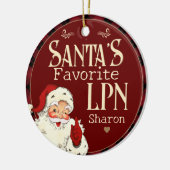 Santa's Favoriete LPN Keramisch Ornament (Links)