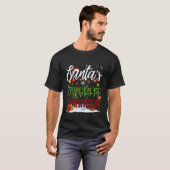Santa's favoriete manager familie matching groep C T-shirt (Voorkant volledig)