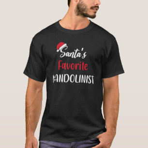 Santas Favoriete Mandolinistische kerstmandolin T-shirt