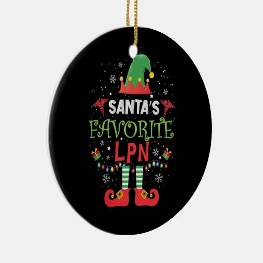 Santas Favoriete massagetherapeut Keramisch Ornament (Rechts)