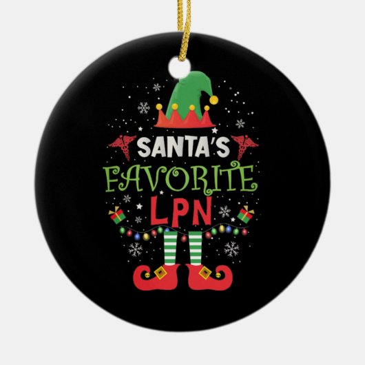 Santas Favoriete massagetherapeut Keramisch Ornament (Voorkant)