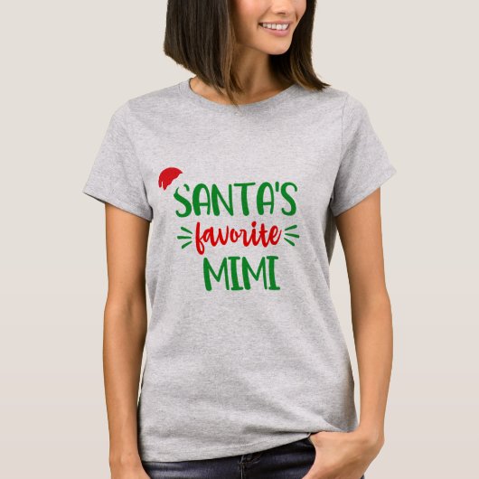 Santas Favoriete Mimi T-shirt (Voorkant)