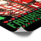 Santa's Favoriete-misdadiger Grappig 2024 Trump Ke Poster (Hoek)