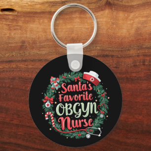 Santa's favoriete OBGYN Nurse traktatie Sleutelhanger