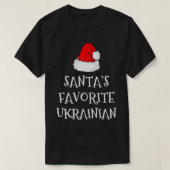Santa's favoriete Oekraïense cadeautje met kerstmi T-shirt (Design voorkant)