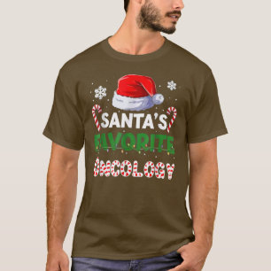 Santas Favoriete oncologie Zuster Lover Santa Hat T-shirt
