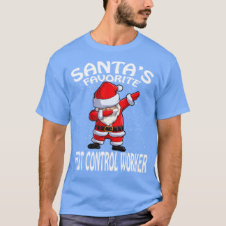 Santas Favoriete ongediertebestrijder Kerst T-shirt