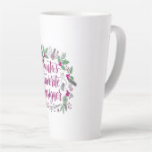 Santa's favoriete ontwerper Kerstmis naaien cadeau Latte Mok (Rechterhoek)