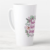 Santa's favoriete ontwerper Kerstmis naaien cadeau Latte Mok (Linkerhoek)