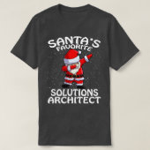 Santas Favoriete Oplossingen Architect Kerstmis T-shirt (Design voorkant)