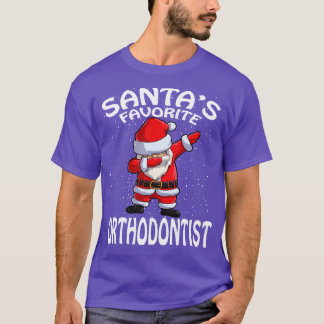 Santas Favoriete Orthodontist Kerstmis T-shirt