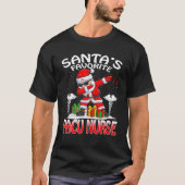 Santa's favoriete pacu zurse kerstdabbing Sant T-shirt (Voorkant)