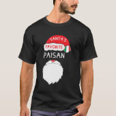 Santa's favoriete Paisan Grappige Italiaanse Pride T-shirt (Voorkant)