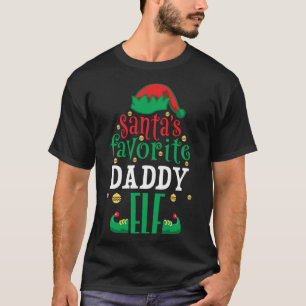 Santa's favoriete pappie Elf-kerstwedstrijd T-shirt