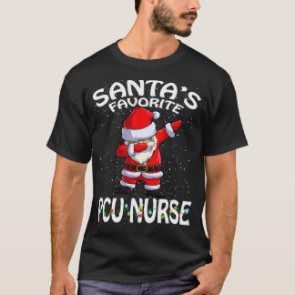 Santas Favoriete PCU Verpleegster Kerstmis T-shirt