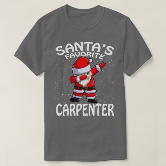 Santas Favoriete penter Kerstmis T-shirt (Design voorkant)