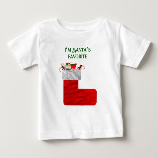 Santa's favoriete peuter T-shirt (Voorkant)