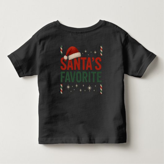 Santa's favoriete peuter top (Achterkant)