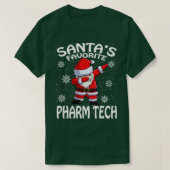 Santas Favoriete Pharm Tech Kerstmis T-shirt (Design voorkant)