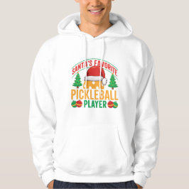 Santa's Favoriete Pickleball Speler - Grappig Hoodie
