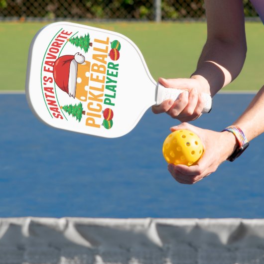 Santa's Favoriete Pickleball Speler - Grappig Pickleball Paddle (Insitu)