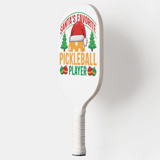 Santa's Favoriete Pickleball Speler - Grappig Pickleball Paddle (Links)