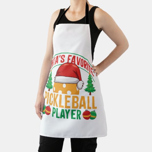 Santa's Favoriete Pickleball Speler - Grappig Schort (Insitu)